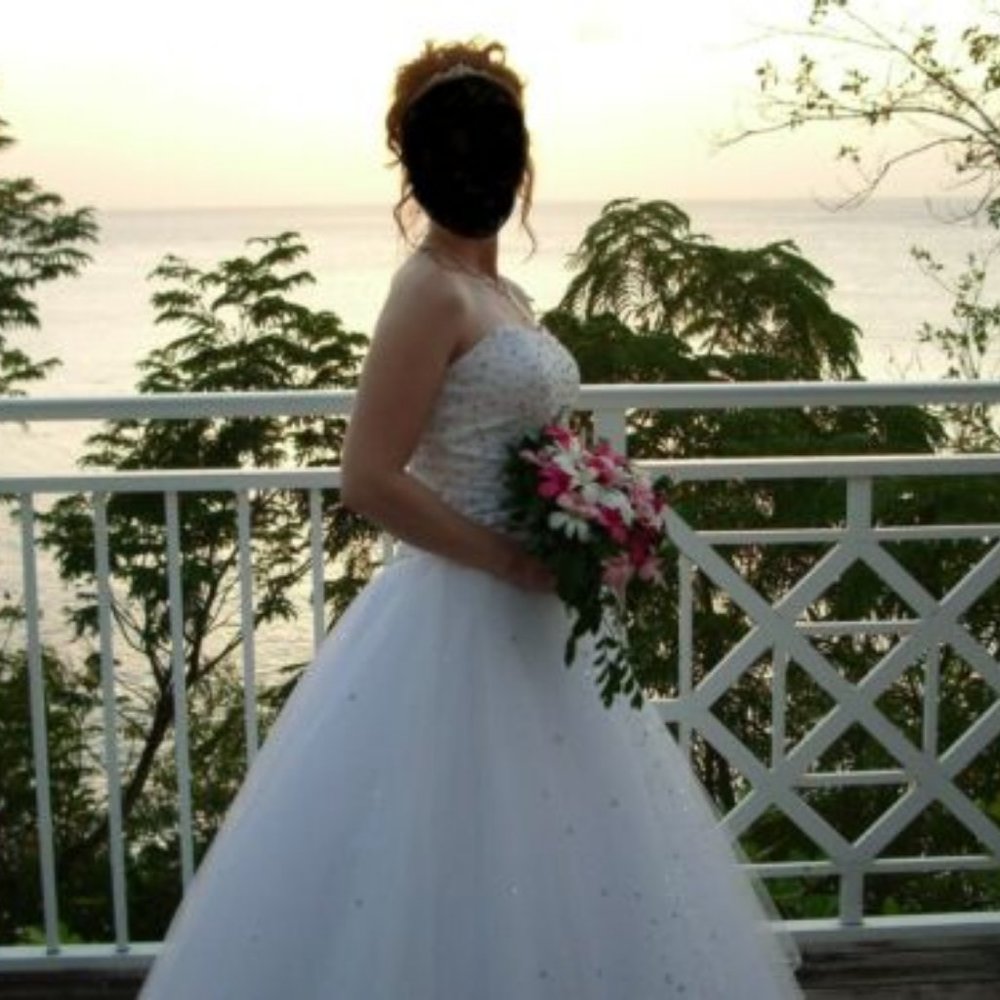 PRINCESS STYLE STRAPLESS WEDDING DRESS - Excellent